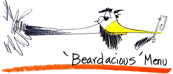 Beardacious Menu