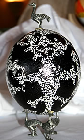 Eddie's Ostrich Egg for the UH Arts Open EGGstravaganza