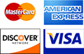 Accepting American Express, Discover, MasterCard and VISA